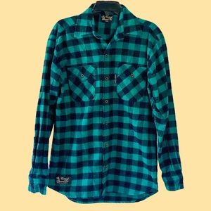 The Vermont Flannel Co Green Buffalo Check Classic Flannel